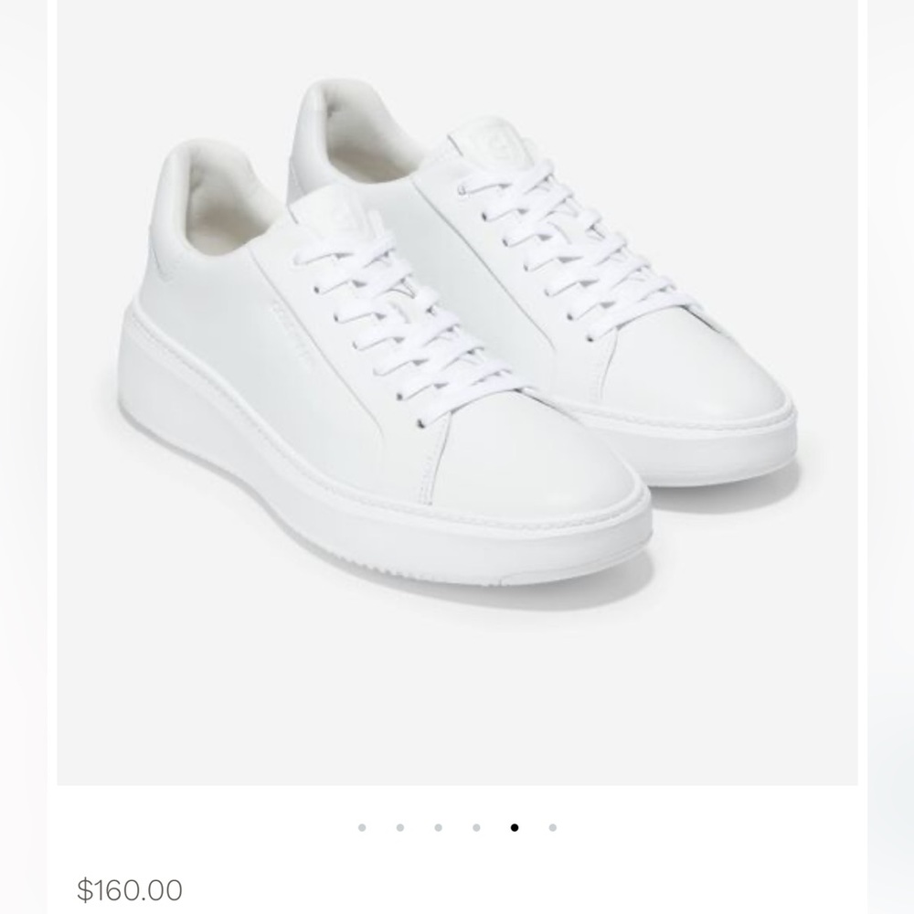 Cole Haan White Leather Sneakers